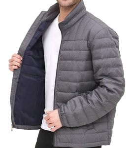 Nouveauté Veste matelassée pour homme de couleur unie Veste d'hiver enduite de grande taille Traitement à bas prix XS-Disponible pour commande personnalisée - Product Image 4