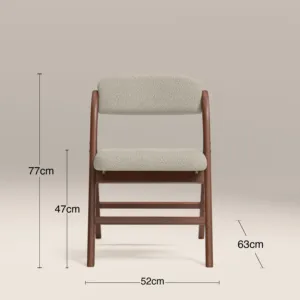 Chaise de salle à manger pliante en bois SINTERIOR SPECKLED STONE NOMAD - Product Image 6