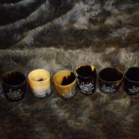 30ml Mittelalterliches Geschnitztes Trinkhorn aus Organischem Material, Lebensmittelecht, Antike Imitation, Königliches Wikinger-Cosplay, Langlebig