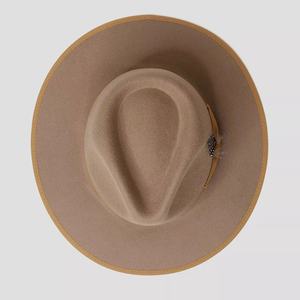 Chapeau en feutre de mouton britannique unisexe, directement de l'usine, en pure laine, accessoire de mode pour adultes, extérieur, nœuds, sangle, style élégant et distinctif - Product Image 2