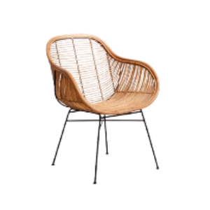 Fauteuils de patio de jardin de maison en rotin écologique avec pied en métal Chaises longues en rotin faites à la main Prix de gros de qualité supérieure - Product Image 1