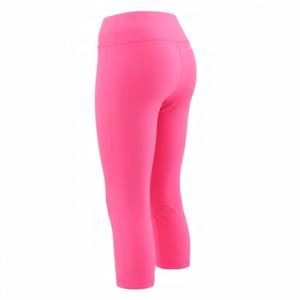 Leggings de yoga capri taille haute pour femmes, couleur unie, extensible, pantalon de sport de fitness - Product Image 3