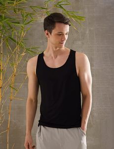 Débardeur de sport d'été respirant pour hommes, chemise de fitness sans manches en tissu extensible de coupe classique pour l'entraînement - Product Image 5
