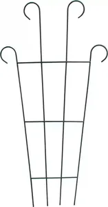 Support de treillis de jardin en métal noir moderne pour vignes grimpantes lisseur de plantes pots de fleurs et jardinières - Product Image 2