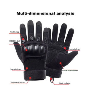 Guantes de motocicleta para deportes al aire libre de alta resistencia, protección impermeable a prueba de viento, transpirable, antideslizante, diseño de dedo completo de La Palma, Unisex - Product Image 2