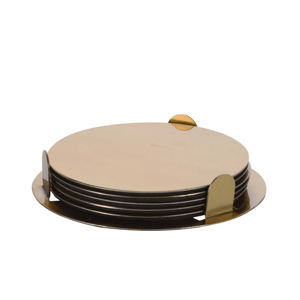 Sous-verre en métal de la meilleure qualité avec finition lisse idéal pour protéger les tables en verre des anneaux d'eau et des marques de chaleur quotidiennes - Product Image 3