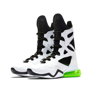 Bottes de boxe montantes respirantes à lacets en similicuir, antidérapantes toutes saisons, légères pour hommes professionnels - Product Image 5