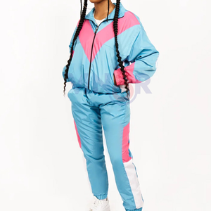 ชุดวอร์มผู้หญิง/ผู้ชาย คุณภาพสูง พิมพ์ลาย ไนลอน มีฮู้ด ป้องกันลม ระบายอากาศได้ดี ชุดเซ็ต 2 ชิ้น สำหรับฤดูใบไม้ร่วง - Product Image 1