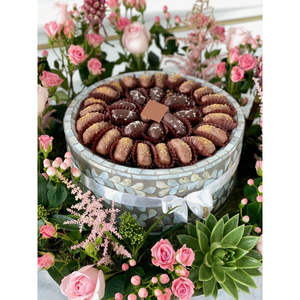 Eco-Friendly Modern Luxury Handmade MOP <b>Wooden</b> <b>Cake</b> and Dates Platters with Bone Inlay Party Use Different Sizes - Product Image 5