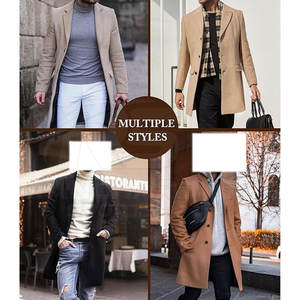 เสื้อโค้ทยาวผู้ชาย เสื้อโค้ทลำลองสำหรับฤดูหนาว เสื้อโค้ทสำหรับกิจกรรมกลางแจ้ง เสื้อโค้ทยาวผู้ชาย เสื้อโค้ทแฟชั่นสำหรับฤดูใบไม้ร่วงและฤดูหนาว เสื้อโค้ทยาวผู้ชาย - Product Image 5