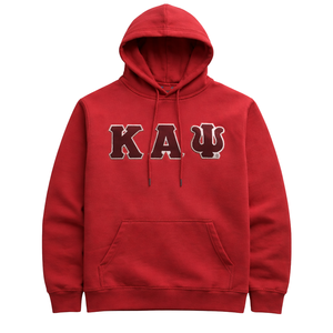 Sudadera con Capucha de Chenilla Kappa Alpha Psi Krimson Kream, Sudadera Clásica con Letras Griegas de la Fraternidad Nupe - Product Image 3