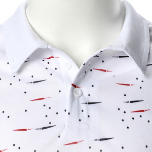 Meilleure fabrication coton polyester hommes sublimation polos meilleure qualité nouveauté matériau souple tendance polo T-Shirt - Product Image 3
