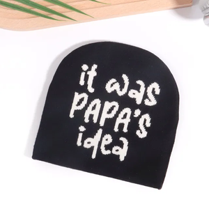 Venta al por mayor de gorro tejido Jacquard para hombres y adultos unisex logotipo personalizado para actividades al aire libre diseño único - Product Image 3