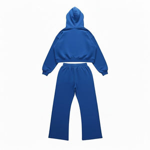 Survêtement personnalisé avec impression DTF, tissu lourd 100% coton, streetwear unisexe - Product Image 2