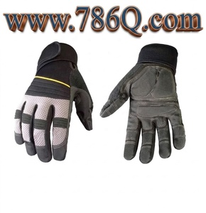 2022 Mécanique Anti-vibe Plein Doigt Rembourrage Paume Poignet Wrap Gants Anti-vibration Gants De Travail Usage Général Gants De Travail PK - Product Image 1