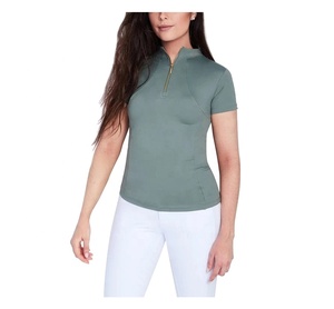 ออกแบบใหม่ผู้หญิงขี่ม้ากางเกงขาสั้นแขนเสื้อ Baselayer ผู้หญิงขี่ม้าเสื้อ - Product Image 6