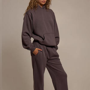 Sudaderas de Forro Polar Lisas para Mujer, 100% Algodón, Corte Holgado y Relajado, Sensación Suave, Sudadera de Invierno, Logotipo Personalizado, Bordado 3D - Product Image 6