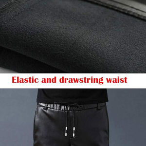 Pantalons en cuir ajustés professionnels les plus vendus, de haute qualité, respirants, en toile, couleur noire personnalisée, prix bas avec personnalisation - Product Image 5