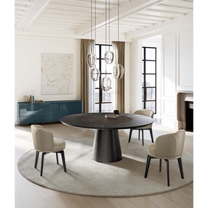 Teo Modern Rectangular Wood-Ceramic Dining <b>Table</b> Expandable Rectangle Home Furniture Assembled and Extendable for Hotels - Product Image 2