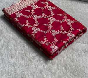 Saris de seda brocados hechos a medida en colores surtidos, reventa para tiendas de ropa y diseñadores indios y paquistaníes - Product Image 5