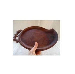 Plateau et assiette en bois Feuille de bois naturel Assiette à thé Plats de mode créatifs Plat à sushi en bois massif - Product Image 4