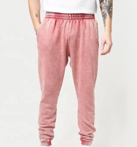 Automne hiver 2025 hommes Premium 100% coton pantalon en tricot ample 380G lavé rétro Style de rue décontracté motif empilé pantalons de survêtement - Product Image 1