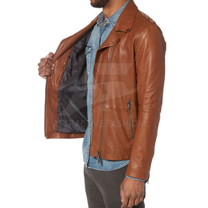 Durable Men Leather Jacket With Elegant Outdoor Pattern For Casual Winter Jacket Fashion Wear - Product Image 6