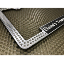 Couvre-plaque d'immatriculation de voiture en cristal scintillant, cadre métallique avec LED et fibre de carbone, compatible avec Tesla, Ford, Toyota Corolla, moto - Product Image 5