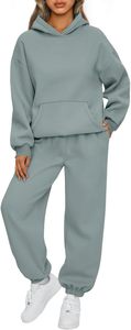 Survêtements à capuche évasés pour femmes en coton 100% de qualité supérieure, avec des propriétés de séchage rapide et antibactériennes, couleur unie, personnalisable - Product Image 3