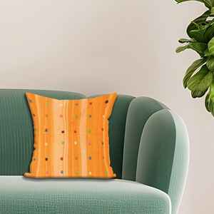 Almohada con Estampado Floral Vibrante, Cojín Decorativo Hecho a Mano para el Hogar, 16"x24" - 40x60 cm - Product Image 1