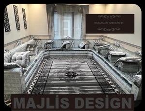 Sofá Marroquí Sedari, Jalsa Marroquí, Salón Marroquí, Lujoso Conjunto de Sofás en Forma de U, Conjunto de Sofás de Madera, Solo Enviamos Este Producto a Europa - Product Image 5