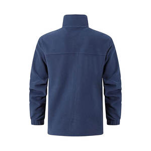 Veste polaire gris ardoise 240g, épaisse, thermique, couche intermédiaire, vêtements de travail d'automne, vente en gros OEM, fermeture éclair intégrale, broderie sur le devant - Product Image 2