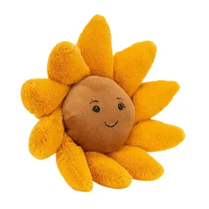 Newly Arrival Design Soft Sunflower Plush Toy High Grade Fabric Stuffed Flower For Decoration Uses Low Prices For Sale