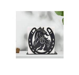 Porte-serviettes en métal de luxe Animal Bar Fer Noir Top Fancy Wholesale mariage qualité Offre Spéciale décoration de table - Product Image 4