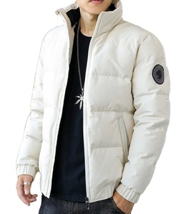 Venta al por mayor chaqueta de invierno informal de alta calidad de cuello alto OEM Puffer chaqueta impermeable de los hombres chaqueta con cremallera Fabricante - Product Image 1