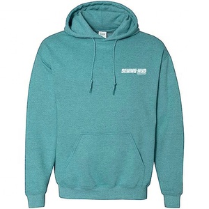 Sudadera con capucha para hombre de fabricante, algodón de alta calidad, 300 gsm, estampado de hojaldre liso, peso pesado, ropa de calle de gran tamaño para Sudadera con capucha personalizada para hombre - Product Image 4