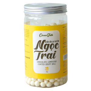 Meilleur prix d'usine, vente en gros de chocolat composé, OEM/ODM, chocolat blanc au lait HALAL, boules croustillantes solides pour la décoration de gâteaux, exportation - Product Image 1