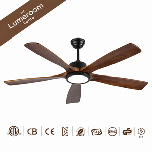 Ventilateur de plafond en bois massif de 60 pouces avec lumière, commande par application et télécommande, moteur DC silencieux, variateur d'intensité, ventilateur de plafond moderne - Product Image 6