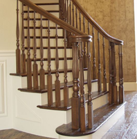 Rampe d'escalier en bois de chêne rouge massif 6310P, la plus vendue, taille personnalisée 5x44,7 mm, profilé, écologique, durable, protection de sécurité pour