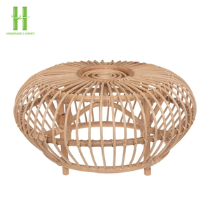 Mesa Redonda de Ratán Rústica Hecha a Mano de Alta Calidad y Muebles para el Hogar de Ratán Natural de Vietnam Artesanía - Product Image 1