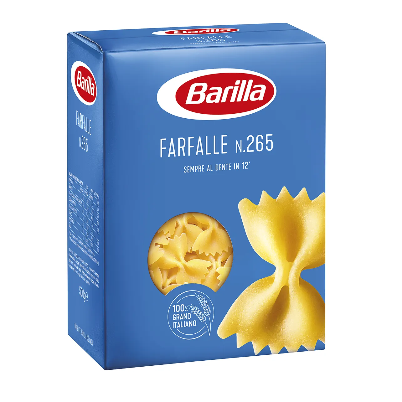 Butterfly Shape Durum Wheat Semolina Barilla Butterfly Pasta 500GX15 100% Italian Farfalle Pasta from Top Manufacturer