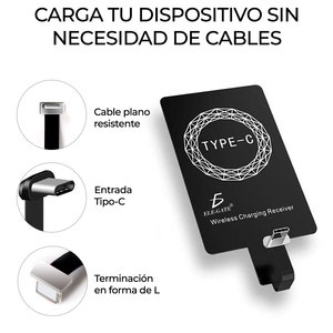 Récepteur de charge sans fil Qi, interface universelle Type-C, accessoire pour téléphone portable - Product Image 3