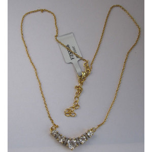 Collier en or avec topaze et diamants, collection élégante de colliers en diamants - Product Image 1