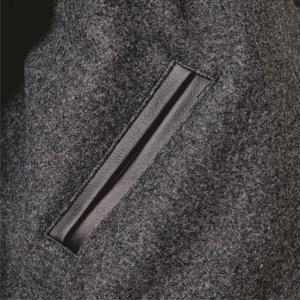 Veste en cuir décontractée pour hommes Designer avec logo personnalisé Vestes pour hommes de grande taille blanches en gros - Product Image 6