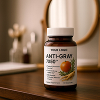 Capsules OEM pour la Restauration des Cheveux Gris, Ingrédients Naturels, Complément Alimentaire pour la Croissance des Cheveux