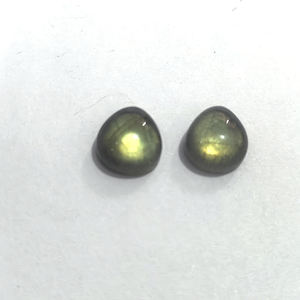 2 Pcs de Labradorite Naturelle 9x9mm en Forme de Cœur Cabochon 5.7 Cts Lot Iroc Sales High Quality Labradorite Gemstone Cab US $2.61 - Product Image 4