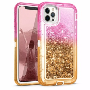 เคสโทรศัพท์กันกระแทกสำหรับ16 15 14 13 12 11 PRO MAX ฝาครอบกลิตเตอร์เหลว - Product Image 2