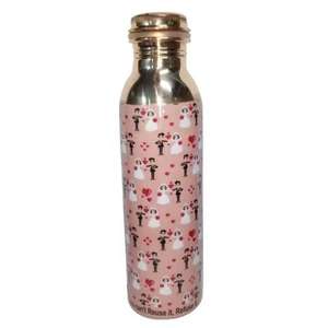 Durable hammered copper <b>water</b> <b>bottle</b> for natural detox ayurveda benefits healthy drinking storage and eco safe use - Product Image 3