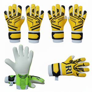 Gants de gardien de but de football respirants avec logo personnalisé, en latex souple, antidérapants, légers, avec étiquette privée OEM disponible - Product Image 4