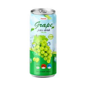 น้ำองุ่นมีเนื้อ 250 มล. กระป๋องทรงเพรียว เครื่องดื่มผลไม้ รับผลิตแบรนด์ส่วนตัว (OEM/ODM) พร้อมจำหน่าย - Product Image 4